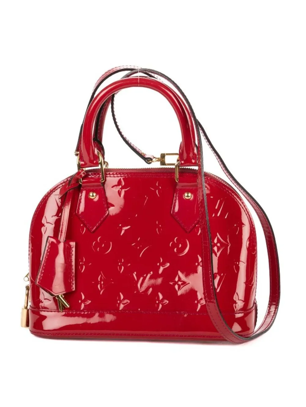 Louis Vuitton Alma Pomme D'amour Monogram Vernis Handbag